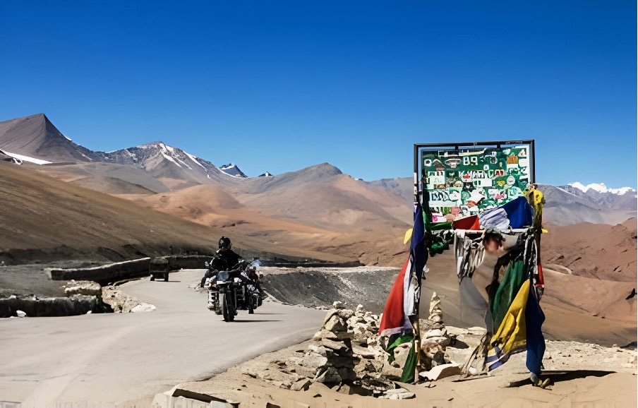 Bike Ride in  Ladakh